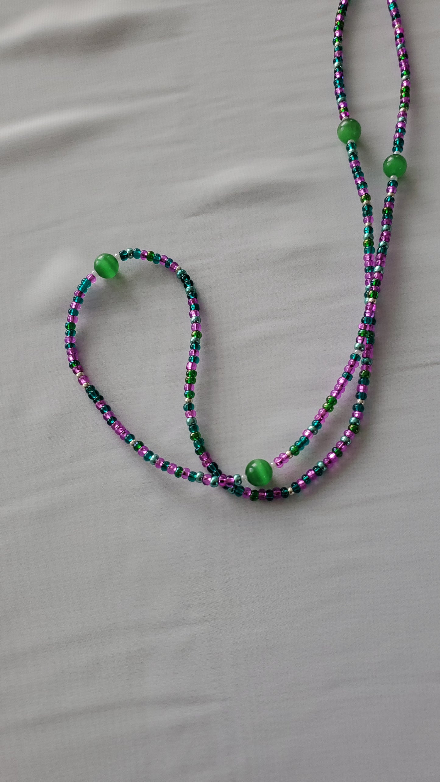 Purple blend waistbead