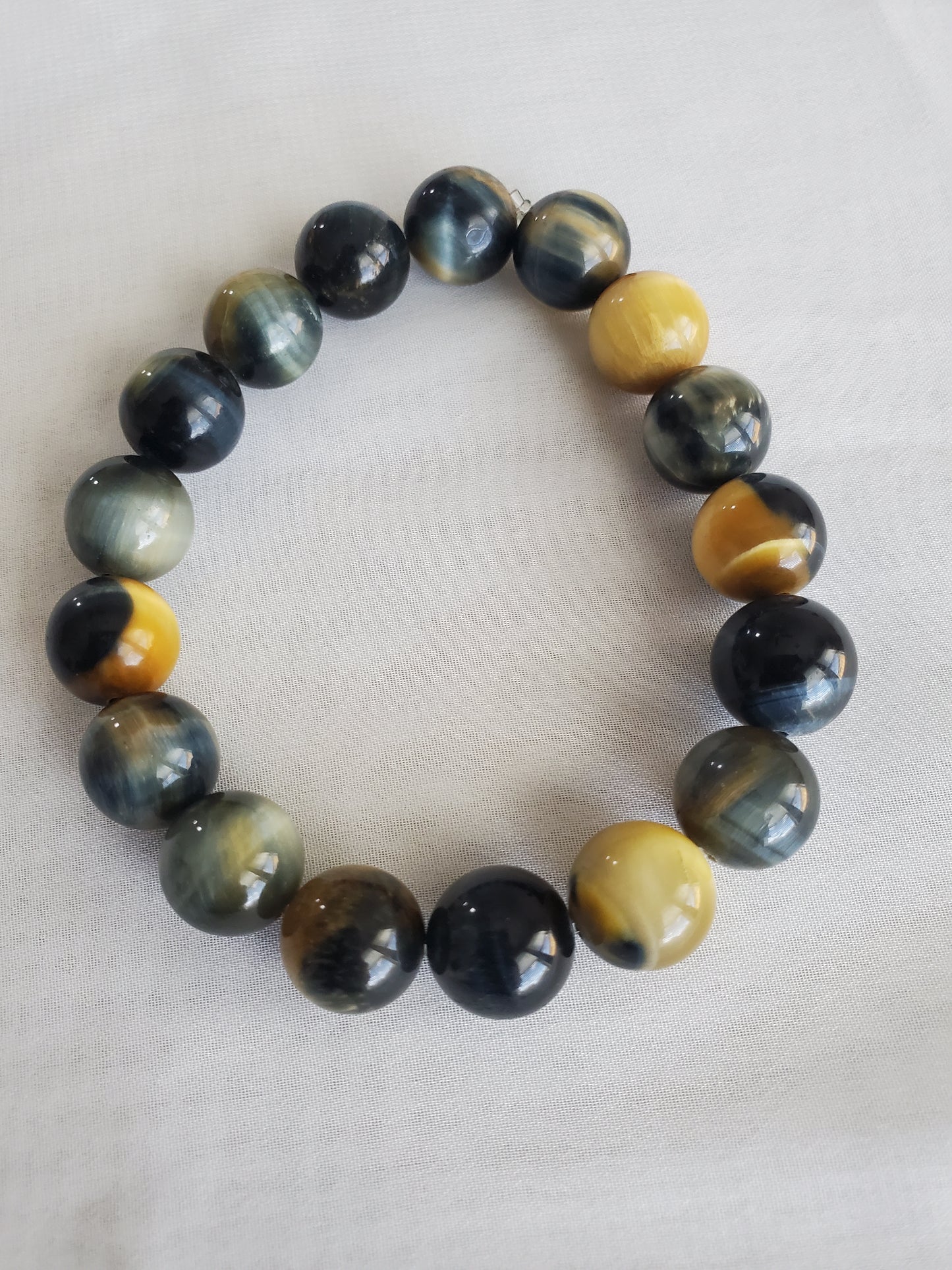 Blue and Yellow Tigers Eye Bracelet