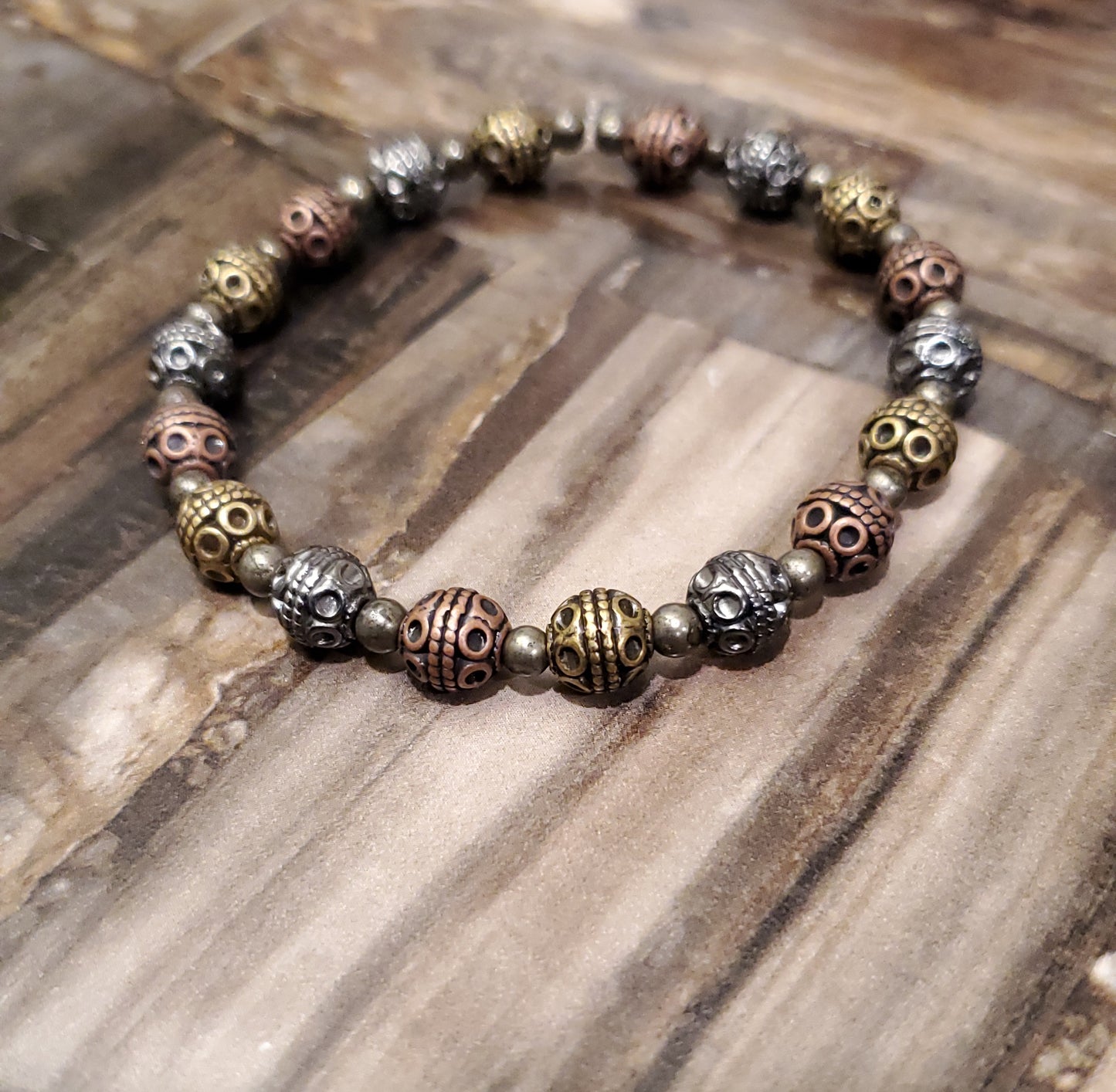 Men's Multi-Tone Aztec Pattern Bracelet - Fashion Accessory birthday gift fashion jewelry