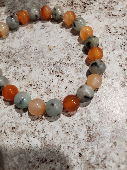Double Gemstone Ready Made Bead Bracelet