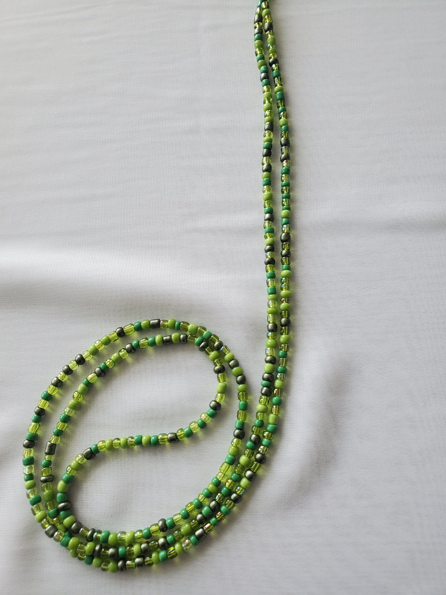 Multi green waistbead
