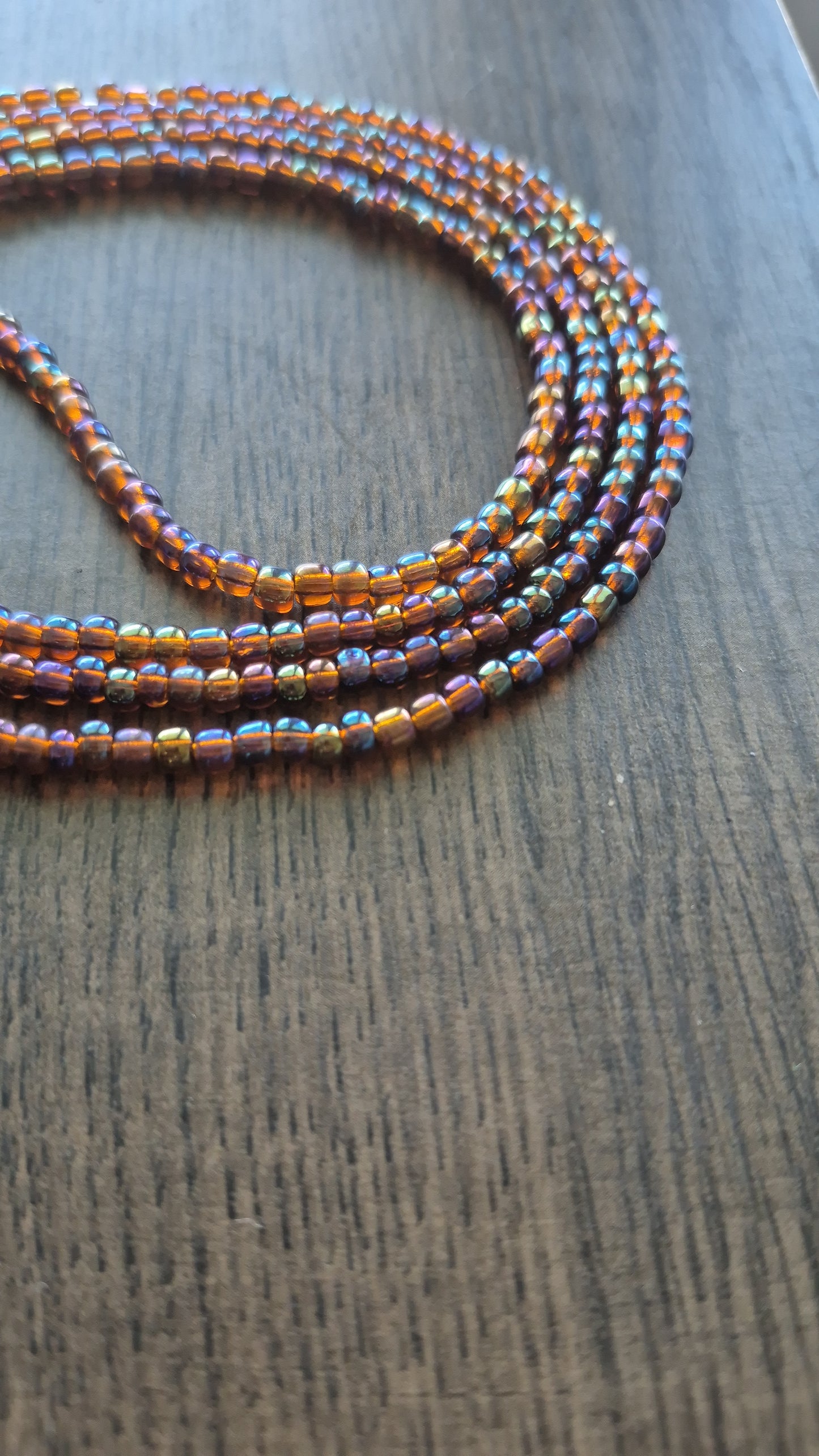 Autumn Aura tie-on waistbead