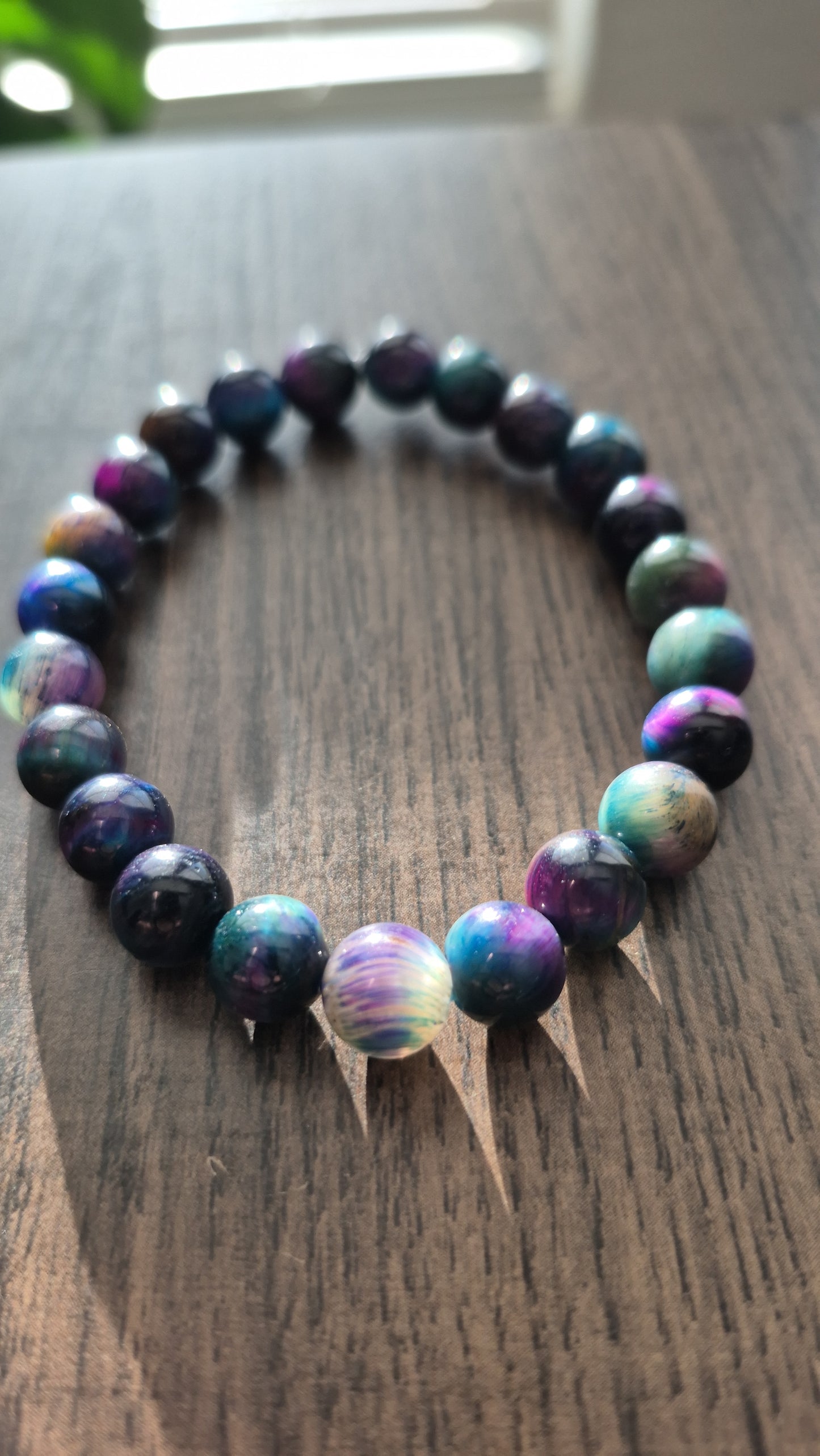 Blue Galaxy Tiger's Eye Bracelet For Women Handcrafted