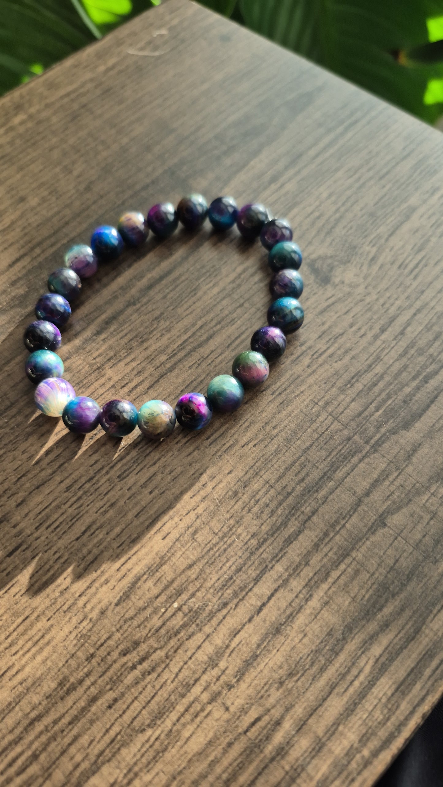 Blue Galaxy Tiger's Eye Bracelet For Women Handcrafted